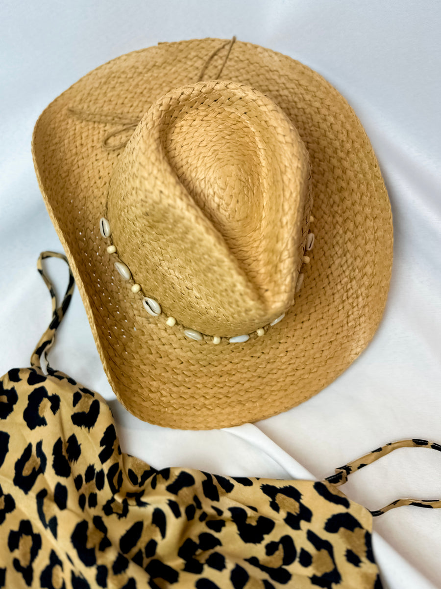 Straw Braided Cowgirl Hat