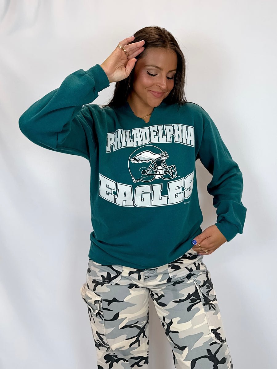 Youth XL Vintage 1997 Philadelphia Eagles Crewneck