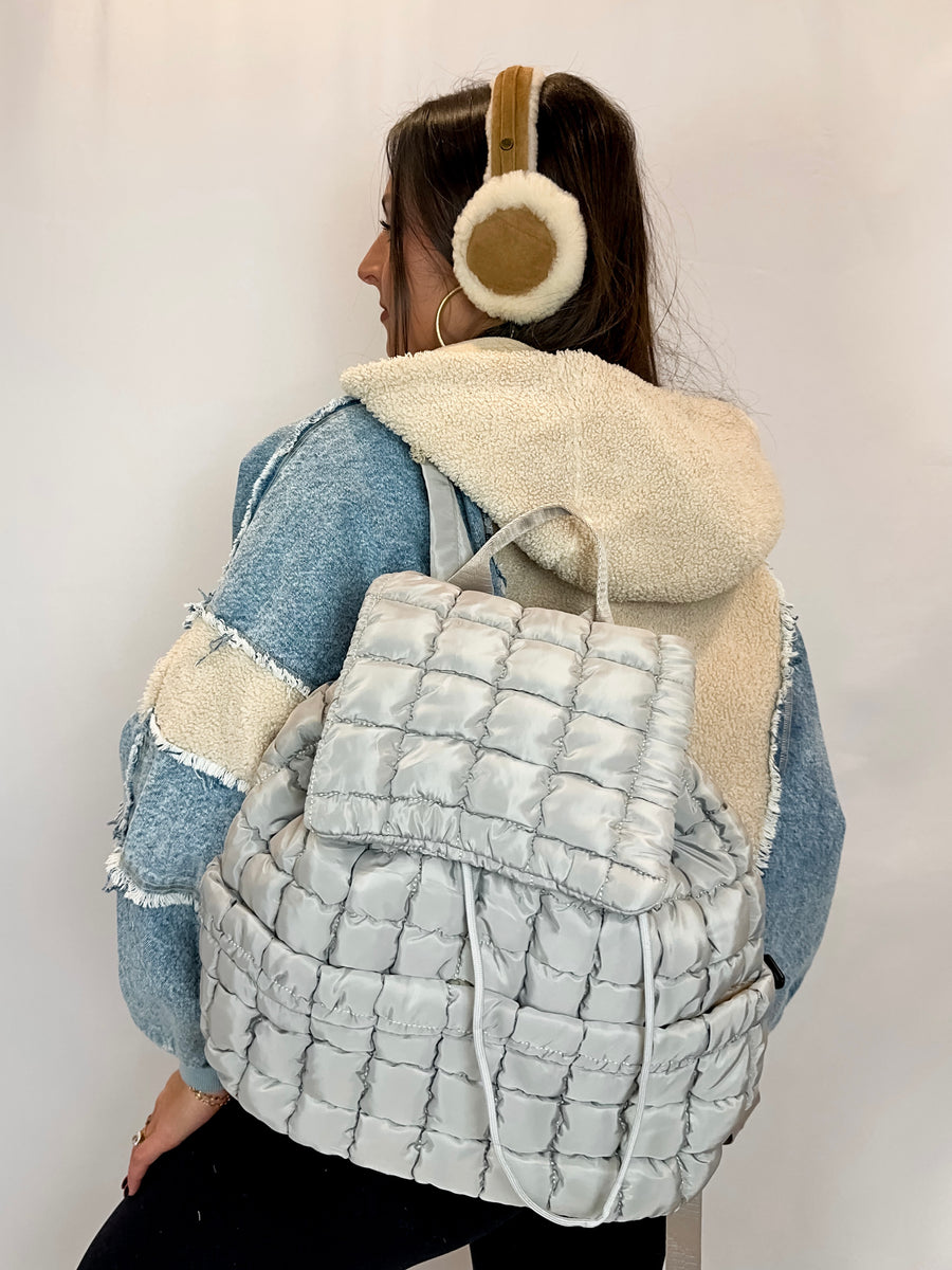 Quilted Puffer Backpack