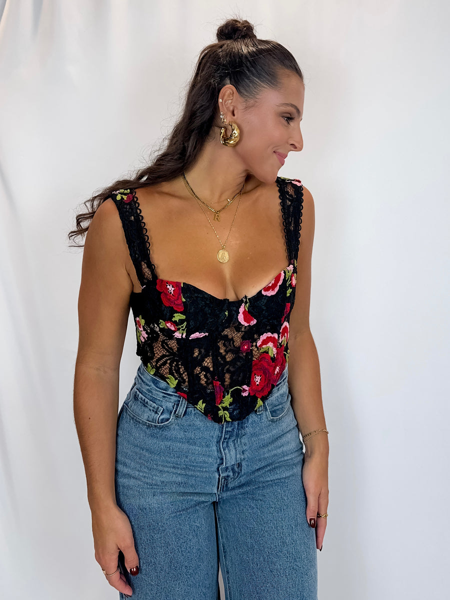 Flower Shop Corset Top