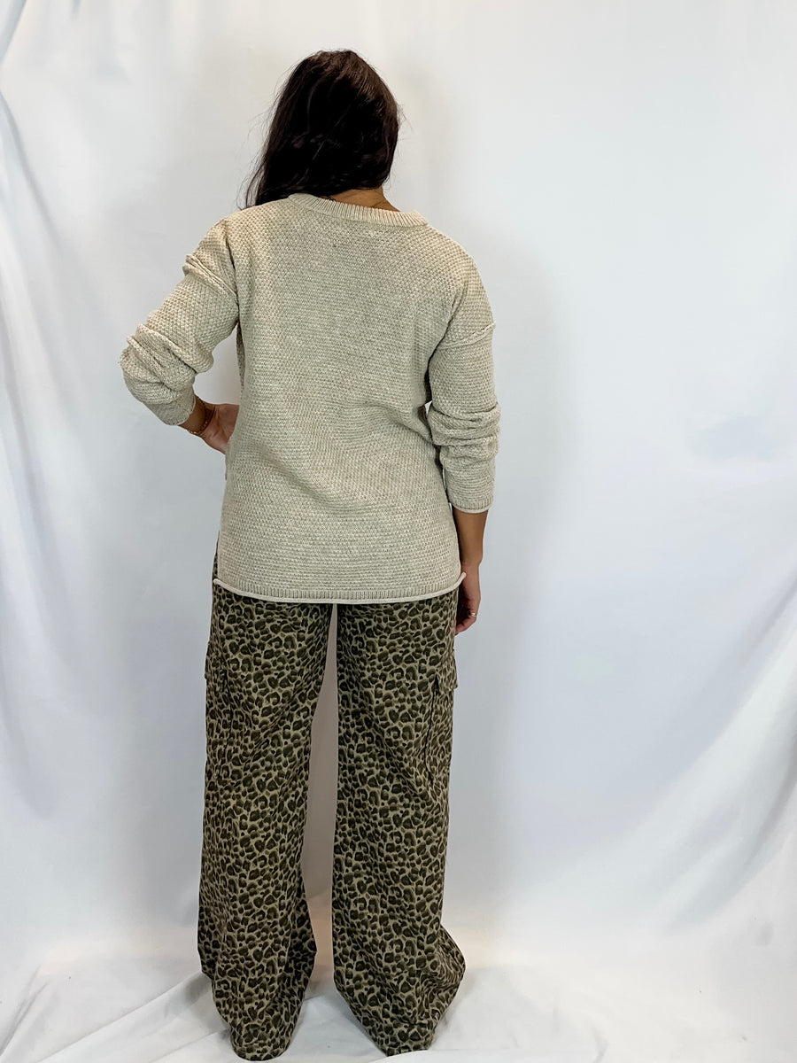 Can't Be Tamed Leopard Printed Cargo Pants