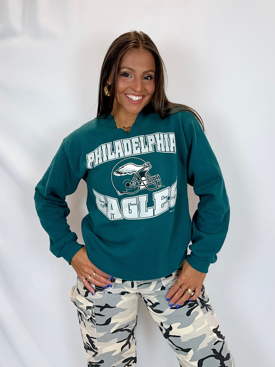 Youth XL Vintage 1997 Philadelphia Eagles Crewneck