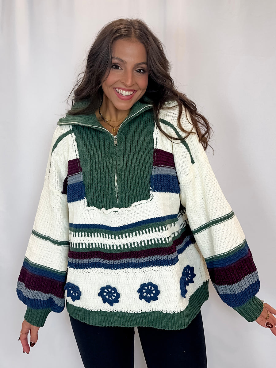 Fireside Quarter Zip Sweater