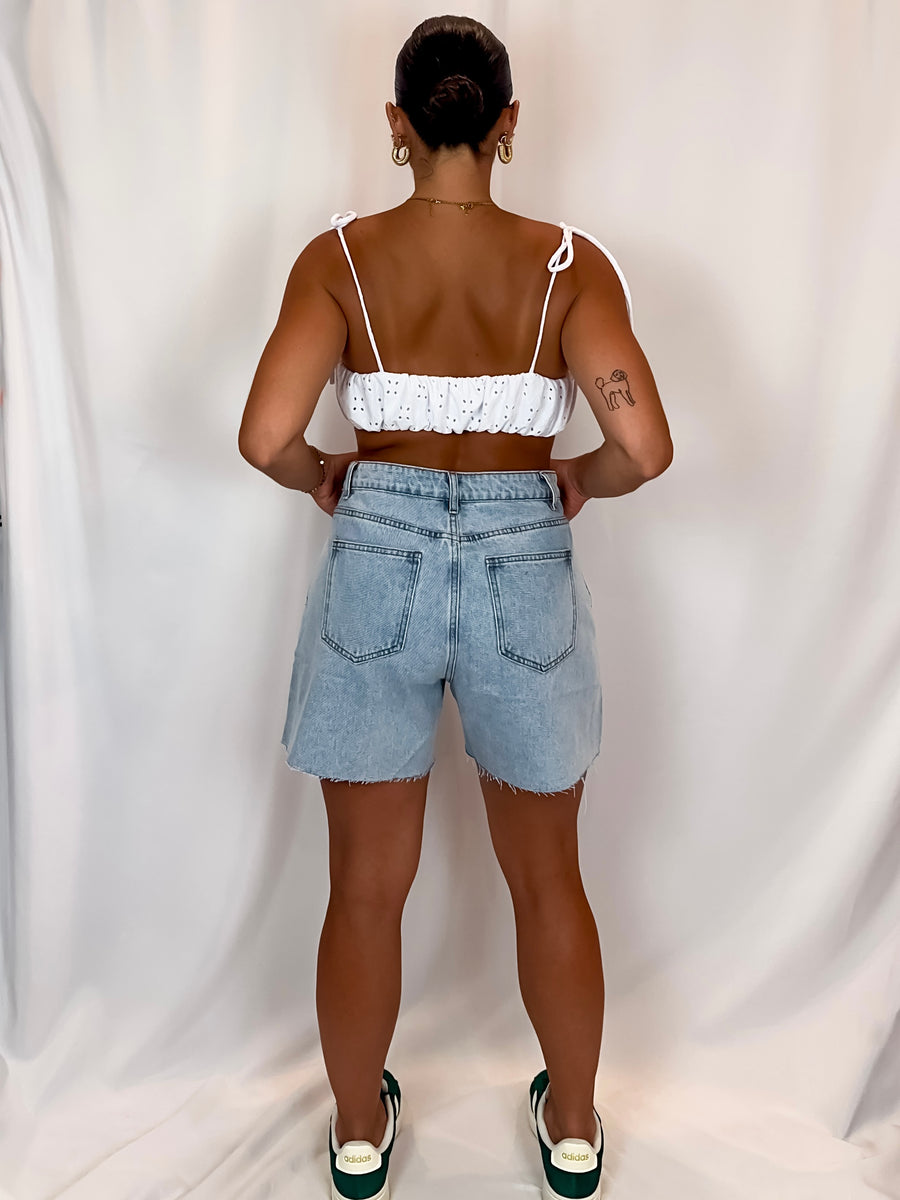 Surfside Washed Denim Shorts