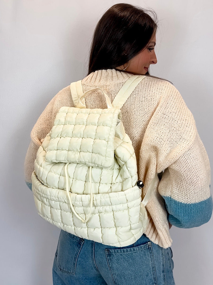 Quilted Puffer Backpack