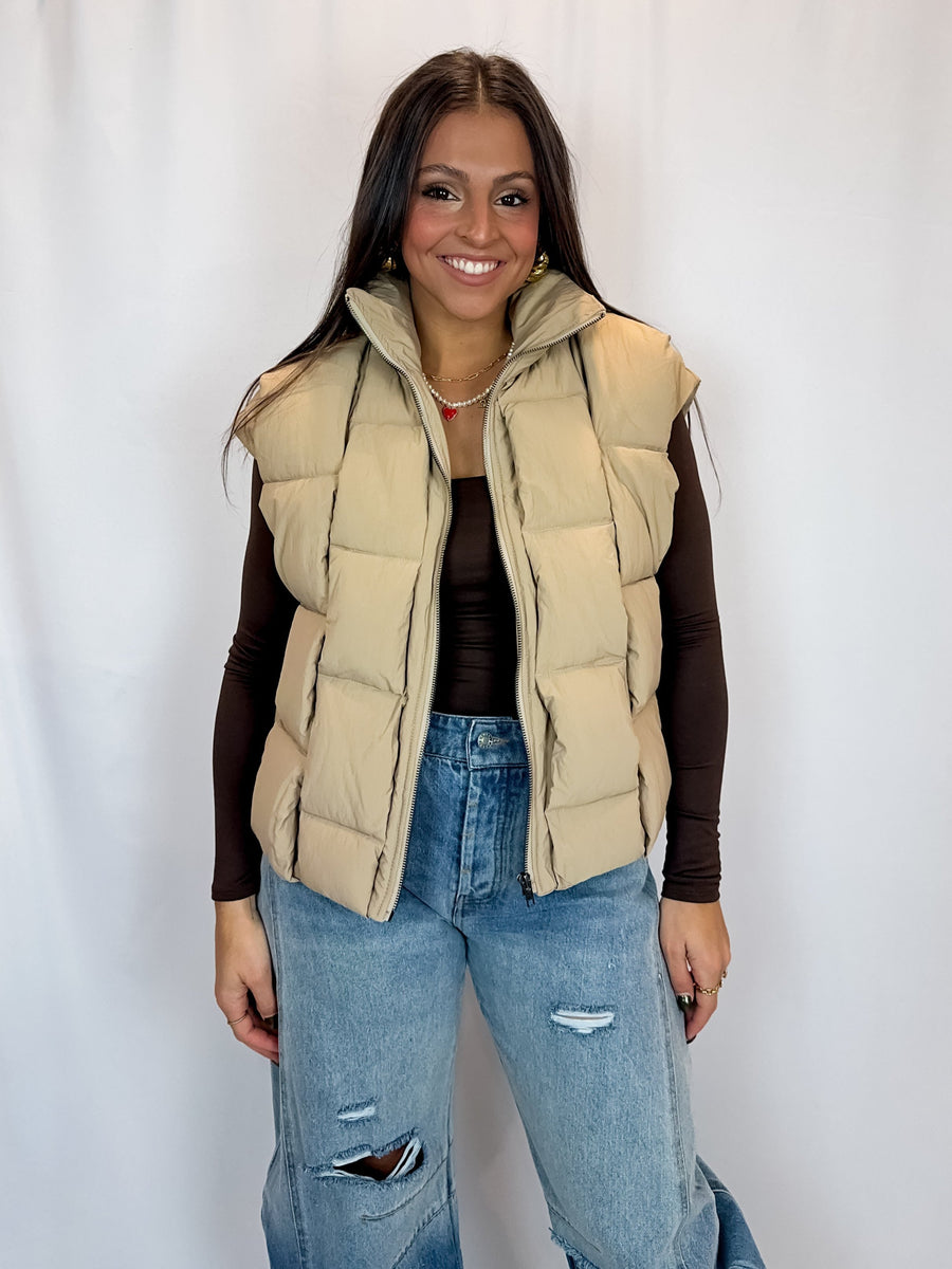 Checking In Puffer Vest