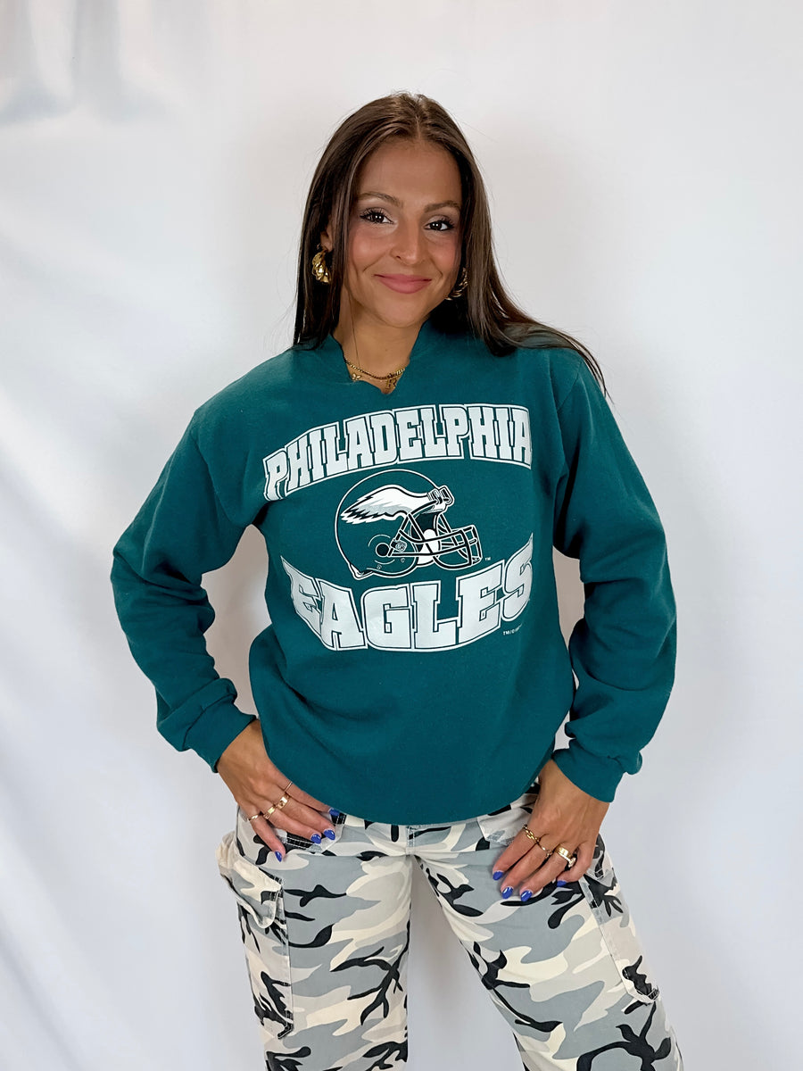 Youth XL Vintage 1997 Philadelphia Eagles Crewneck