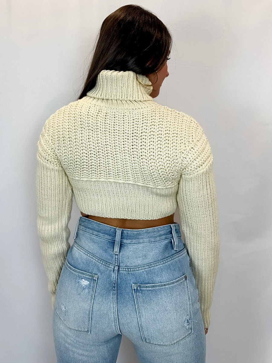 Eggnog Crop Sweater