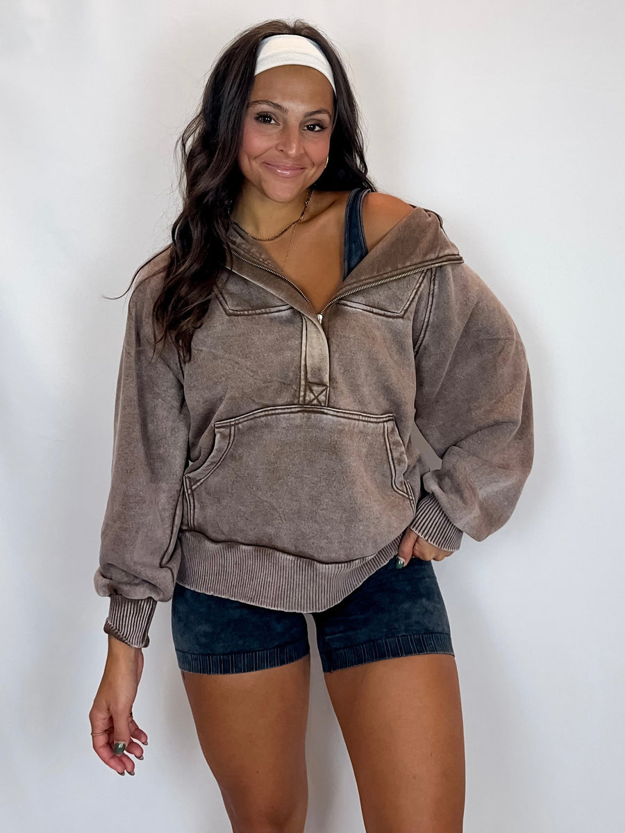 Iced Coffee Fleece Quarter Zip