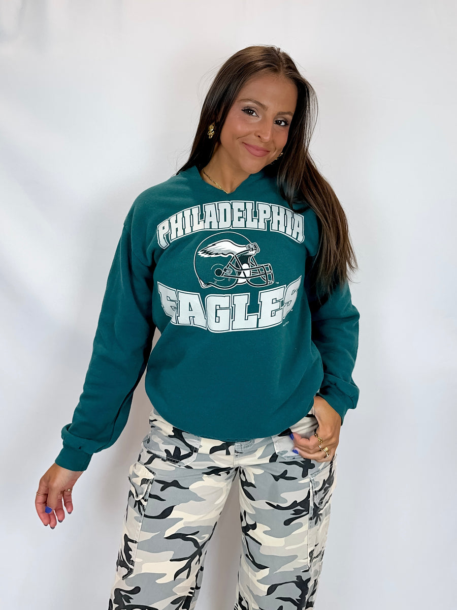 Youth XL Vintage 1997 Philadelphia Eagles Crewneck