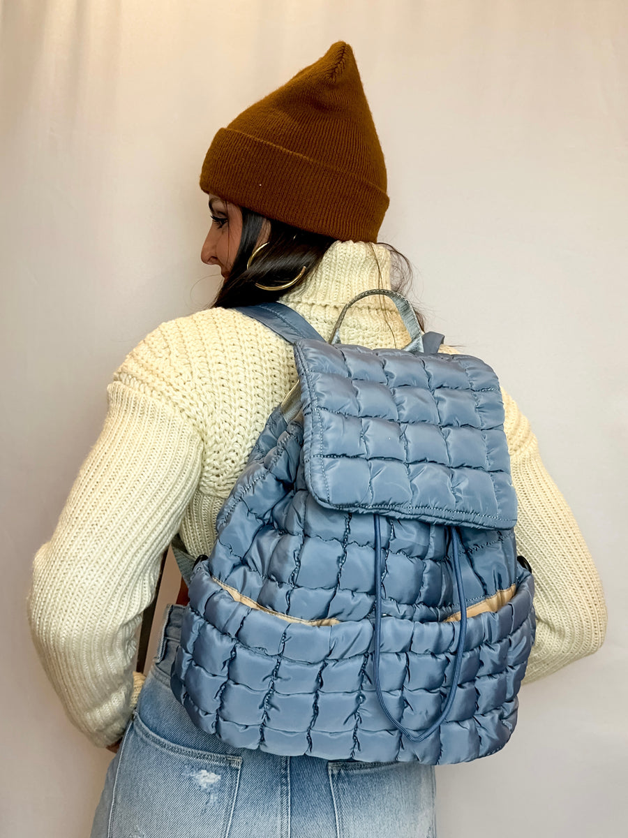 Quilted Puffer Backpack