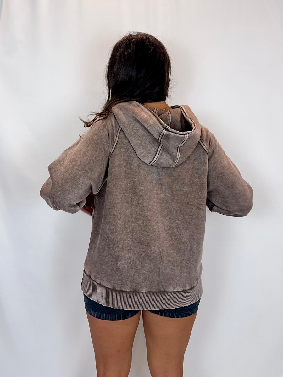 Iced Coffee Fleece Quarter Zip