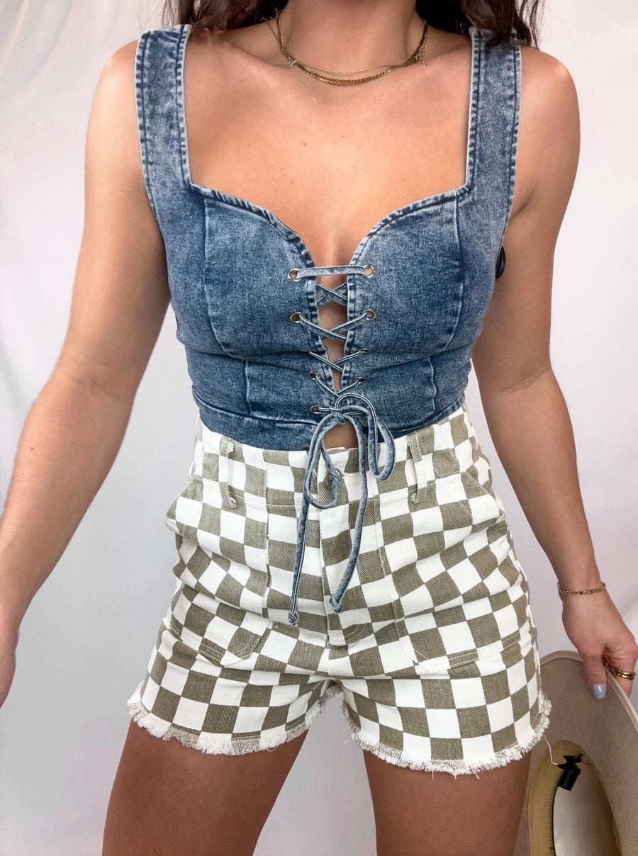 Fair & Square Checker Shorts