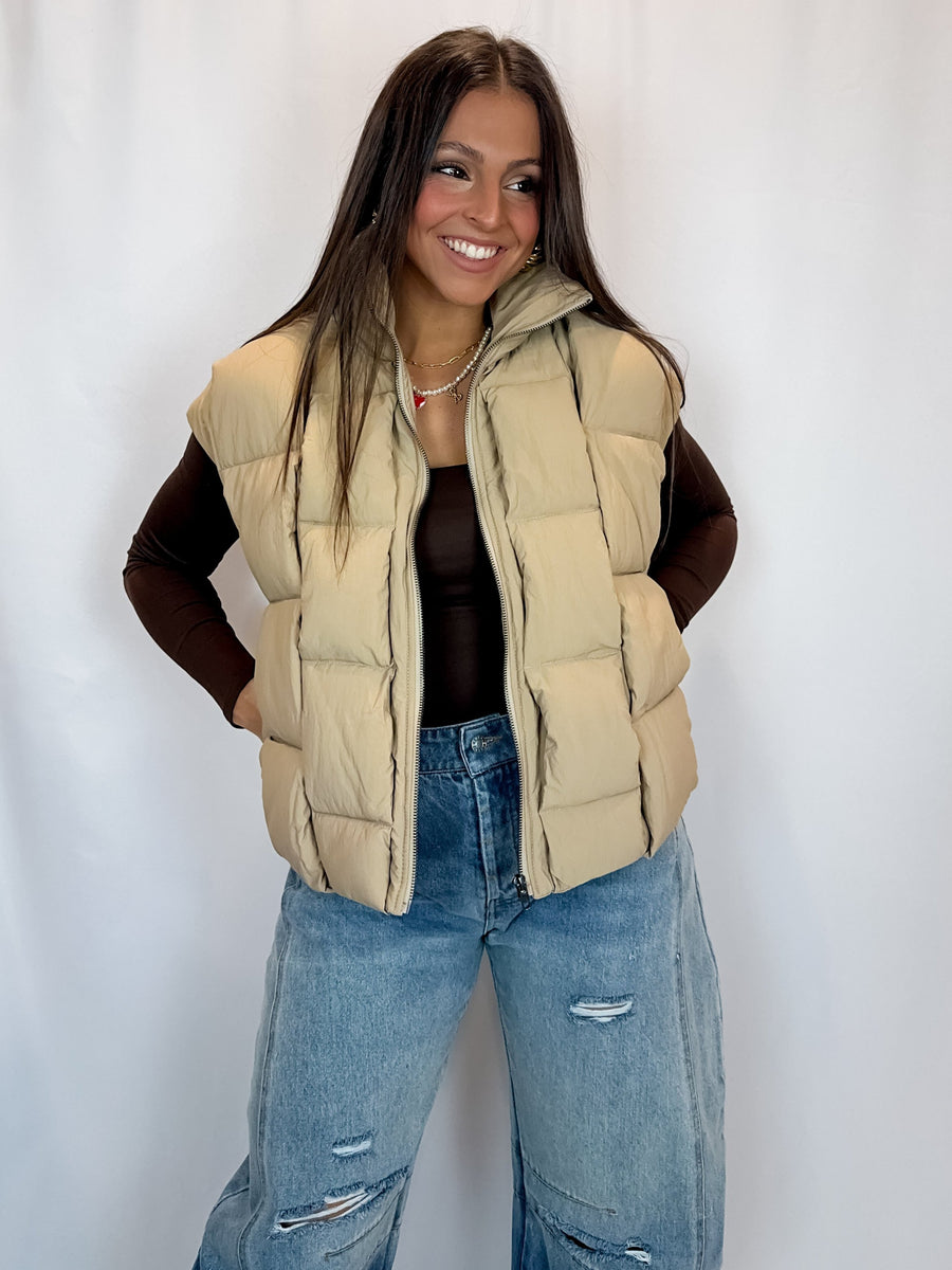 Checking In Puffer Vest