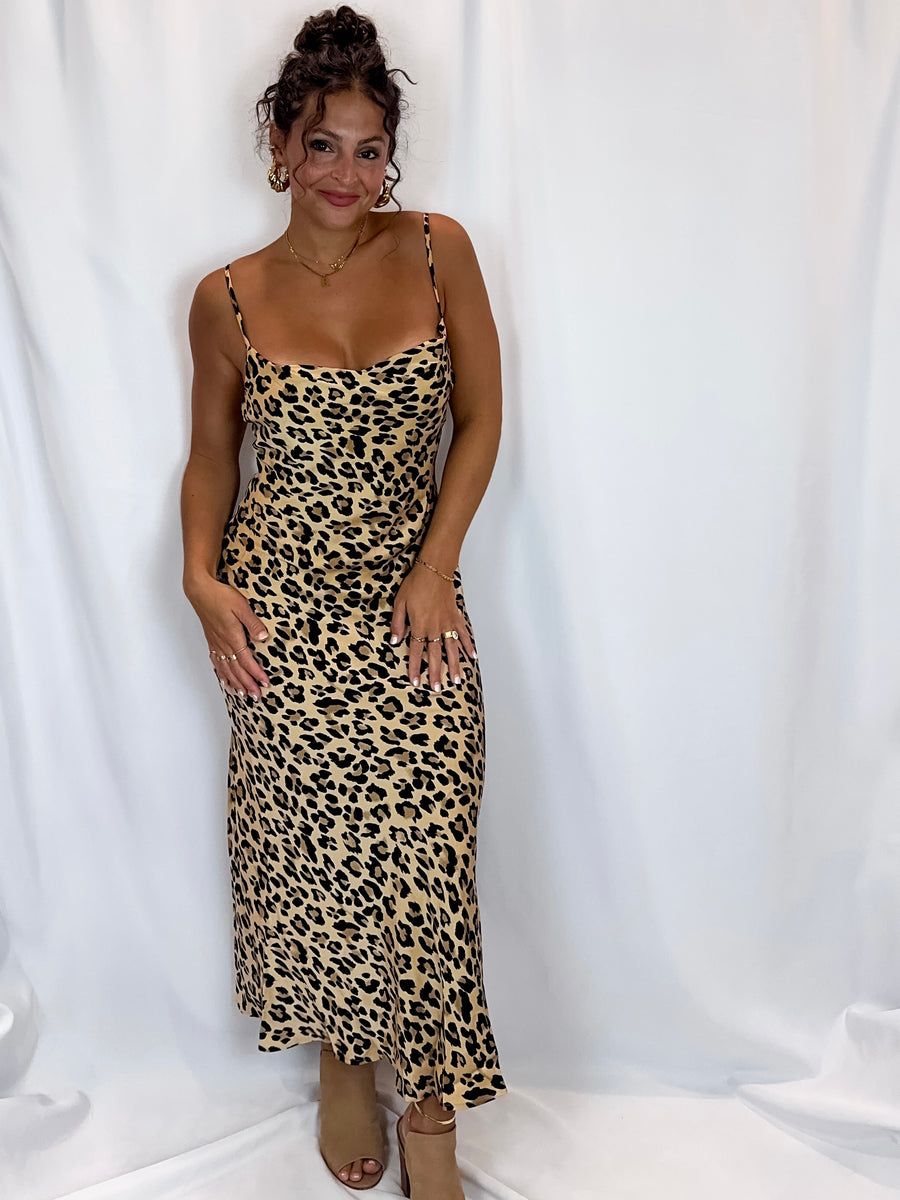 Spotted Leopard Maxi Dress