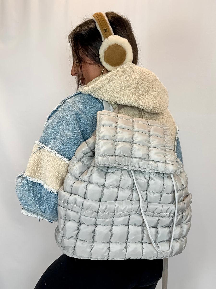 Quilted Puffer Backpack