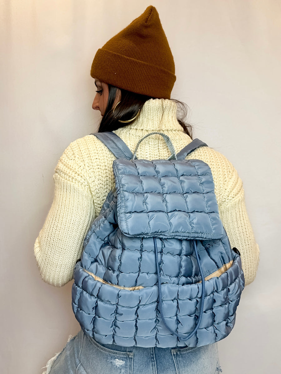 Quilted Puffer Backpack