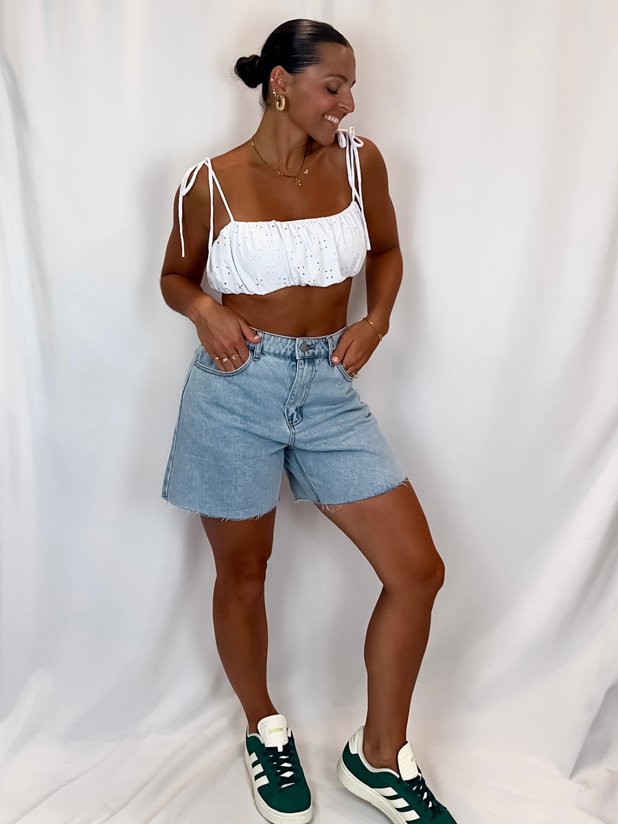 Surfside Washed Denim Shorts