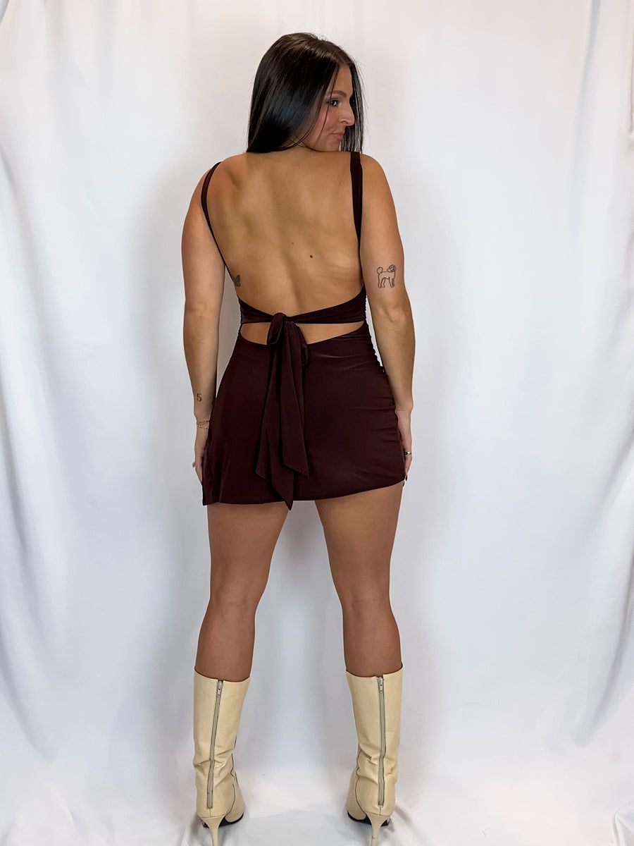 Mocha Mini Dress