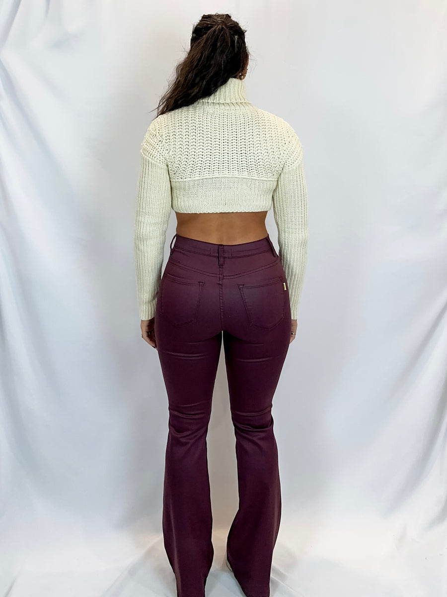 Eggnog Crop Sweater