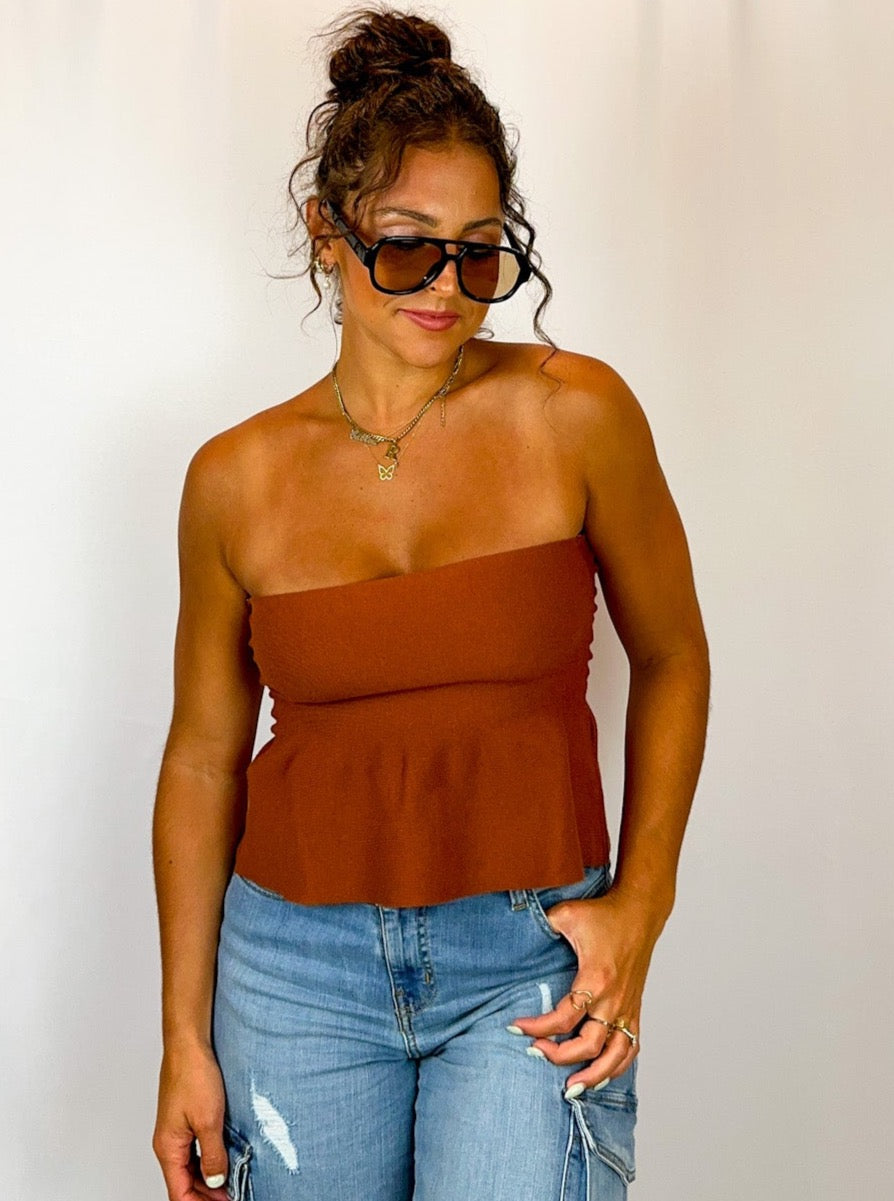 Extra Spice Strapless Top