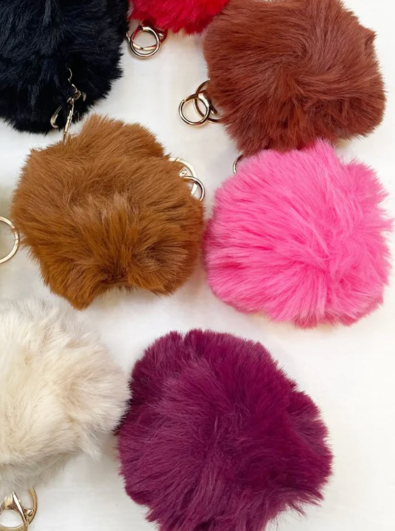 Jumbo Pom Pom Keychain